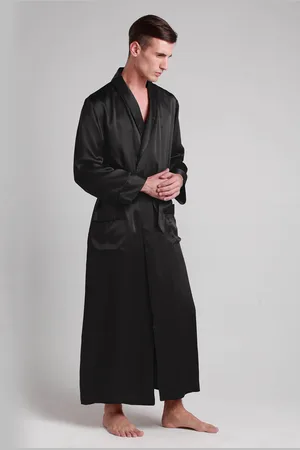 Lilysilk Uomini Kimono In Seta 100% Seta Naturale Grande Qualità Traspirante Morbida Confortevole E Amichevole Per Le Persone Allergiche L