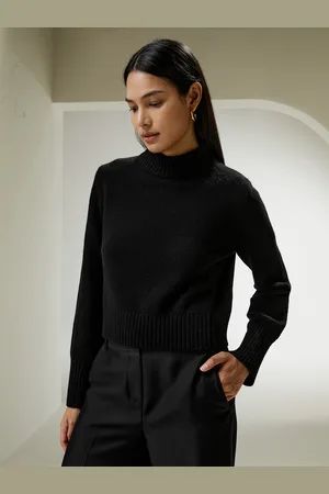 Lilysilk Maglia Lana Maniche Ampie, Polsini A Coste Lana E Cashmere Rispettoso Della Pelle E Traspirante S