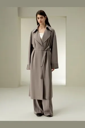 Lilysilk Cappotti Donna Adatto A Tutte Le Occasioniseta Di Gelso Seta Di Gelso Una Buona Elasticità E Comfort Rigio Chiaro S