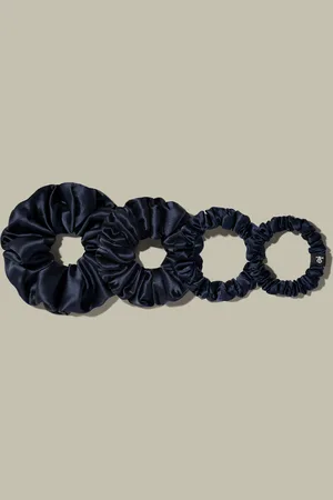 Lilysilk Set di 4 Scrunchies di Capelli di Seta Diversi