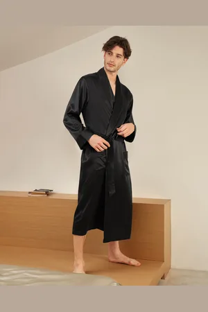 Lilysilk Uomini Kimono Di Seta Charmeuse Di Seta Trattiene L