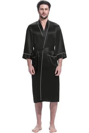 Lilysilk Uomini Kimono Donna Seta 100 Pura Seta Pacchetto Regalo Traspirante Manica Centrale Aiuto Per Il Sonno Xs