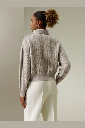 Lilysilk Maglioni In Cashmere 100% Cashmerecashmere Cashmere Raffinato E Di Comfort Ipoallergenico Hickory M