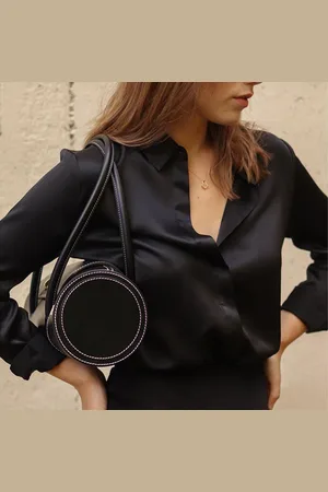 Lilysilk Camicie Donne Eleganti Seta Donna Bottoni Madreperla, Vestibilità Regolare Seta Delicato Per La Pelle E Traspirante S