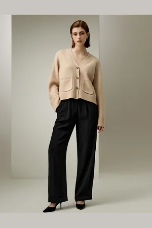 Lilysilk Cardigan Lungo Design Semplicelana E Cashmere Lana E Cashmere Ecologico E Non Tossico Dura Più A Lungo Ed Xs