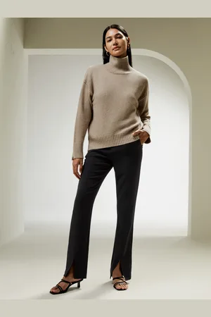 Lilysilk Maglioni Cashmere Donne Dolcevita, Polsino Diviso 100% Cashmere Si Adatta Perfettamente Alla Vita Quotidiana L
