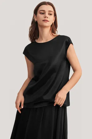 Lilysilk Magliette Seta Donna Girocollo, Facile Da Pulire Seta Dermocompatibile E Traspirante S