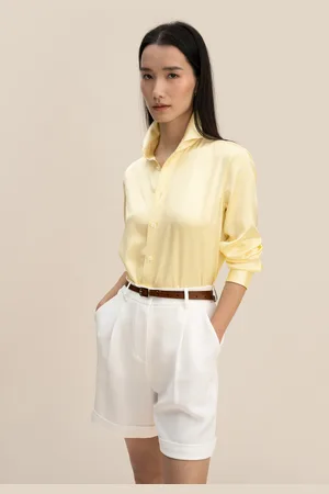 Lilysilk Camicia Seta Donna Oro Sano E Sostenibile 100% Seta Pura Privo Di Sostanze Chimiche Nocive 48