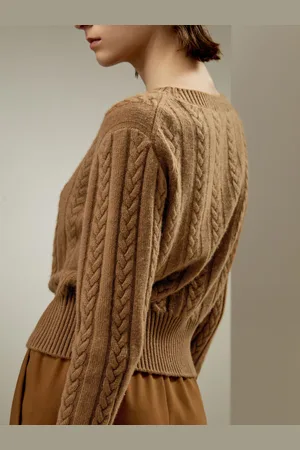 Lilysilk Cashmere Maglioni Girocollocollo Rotondocashmere Cashmere Raffinato E Di Comfort Ipoallergenico Caramello M