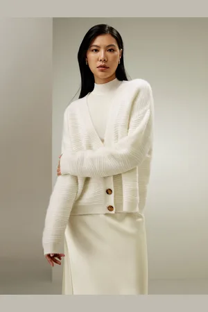 Lilysilk Cardigan Donna Stile Senza Tempopuro Cashmere Puro Cashmere Un