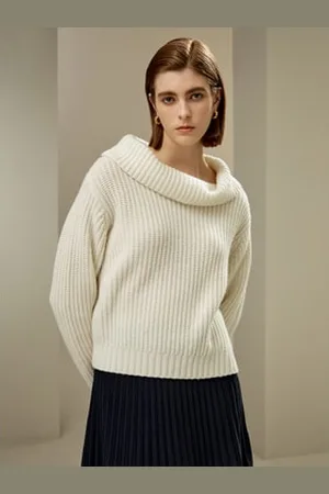 Lilysilk Maglione Lana Colletto Alto Lana E Cashmere Lana E Cashmere Temperatura Regolabile Stile Milanese Xs