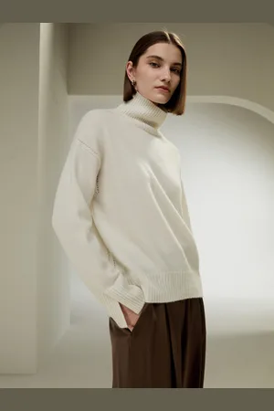 Lilysilk Maglioni Cashmere Davanti Più Corto, Dietro Più Lungo 100% Cashmere Si Adatta Alla Forma Del Corpo S