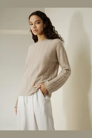 Lilysilk Maglioni Cashmere Donne Tessuto Con 1 Filo Di Lana 100% Baby Cashmere Estremamente Leggero E Traspirante L
