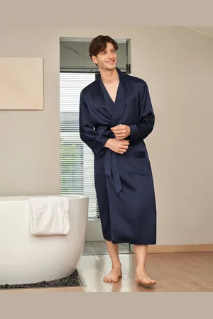 Lilysilk Vestaglia Donna Seta Uomini Scuro Seta Oeko-Tex Standard 100 Super Morbido Morbida M