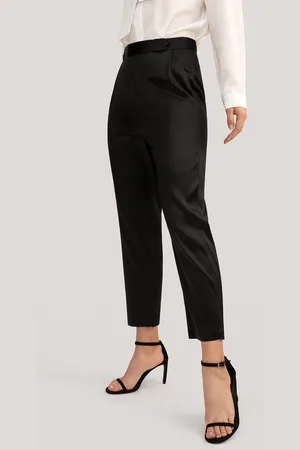 Lilysilk Pantaloni Seta Donna Vita Alta, Lunghezza Tagliata Seta Di Gelso Perfettamente Adatto Per Clienti Con Le Pelli Sensibili 46