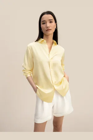 Lilysilk Camicie Donne Eleganti Seta Donna Oro Adattamento Regolare Seta Delicato Per La Pelle E Traspirante 44