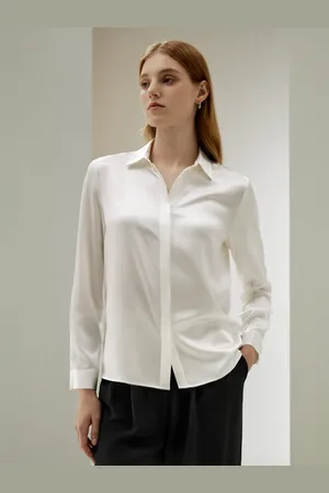 Lilysilk Blusa In Seta Lisciaseta Di Gelso Di Alta Qualità Seta Di Gelso Di Alta Qualità Disponibile In Taglia Piccola Bianco Naturale Petite S
