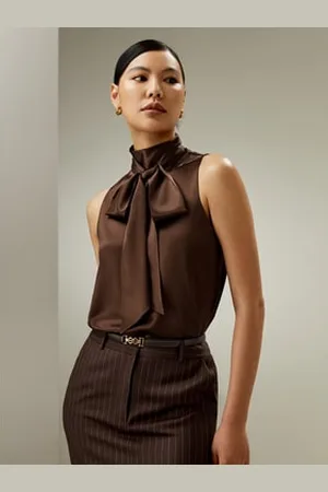 Lilysilk Top Senza Maniche Stile Elegantepura Seta Pura Seta Disponibile In Taglia Piccola Petite L