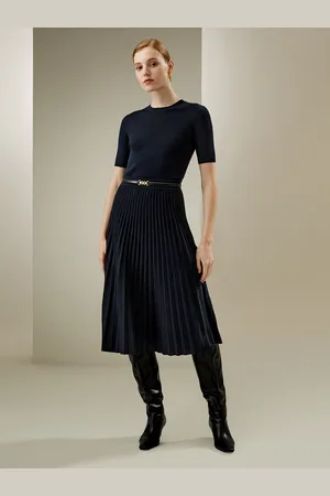 Lilysilk Gonne In Maglia Di Lana Garanzia Di Qualitàlana Di Alta Qualità Lana Di Alta Qualità Comodo E Amichevole Facile Da Abbinare -Marino Xs