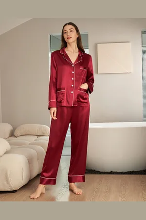 Lilysilk Pigiama Seta Set Pigiama In Seta Seta Naturale Allegri E Traspiranti Affascinante Scollo A V Set Pigiama In Seta A Due Pezzi L