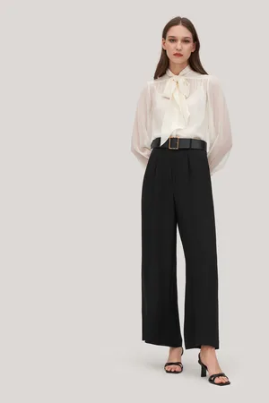 Lilysilk Pantaloni Di Seta Tasche Foderate In Seta, Media Rissa 100% Seta Naturale Perfettamente Adatto Per Clienti Con Le Pelli Sensibili 44