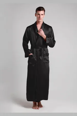 Lilysilk Vestaglia In Seta Uomini Seta Oeko-Tex Standard 100 Ipoallergenico Certificazione Internazionale M