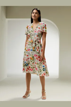 Lilysilk Abiti In Seta Pura Acquarello Floreale Delicati Fiori Acquerellati 100% Pura Seta Più Duraturo E Più Rispettoso Dell