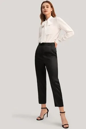 Lilysilk Pantaloni Seta Cerniera Nascosta, Lunghezza Tagliata Seta Di Gelso Privo Di Sostanze Chimiche Nocive 52
