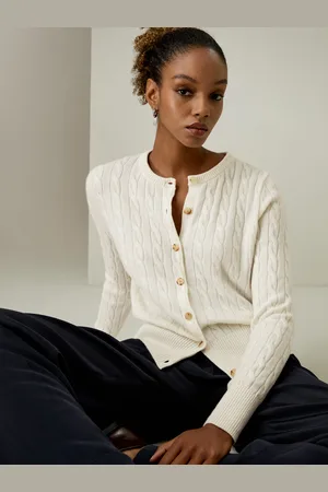 Lilysilk Cardigan Eleganti Orlo A Costinecashmere Cashmere Naturalmente Antibatterico,Morbida Vestibilità Regolare Xl