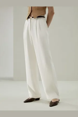 Lilysilk Pantaloni Di Seta Eleganti Leggero E Traspirantefungo Gelso 100%. Fungo Gelso 100%. Disponibile In Taglia Piccola Fumo Piccola 44
