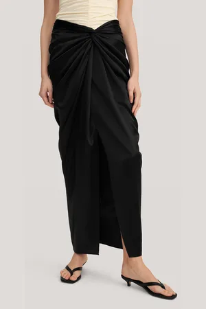 Lilysilk Gonna Lunga Seta Frontale Drappeggiato Seta Delicato Sulla Pelle E Traspirante 46