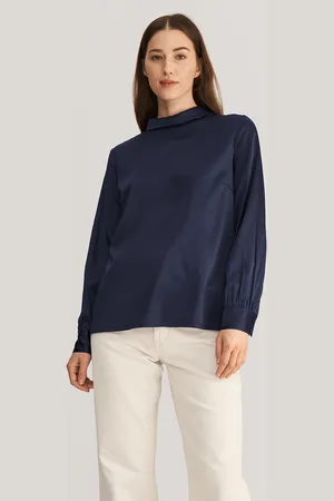 Lilysilk Camicie Di Seta IT Donna Vestibilità Regolare -Marino 50/XL