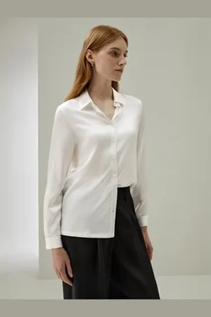 Lilysilk Camicia Classica In Seta Con Bottoni In Madreperla Naturale M