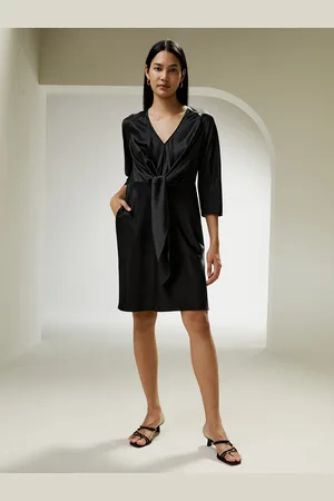 Lilysilk Vestito Seta Fiocco Simulato Sul Davanti Seta Momme Delicato Sulla Pelle E Traspirante XS
