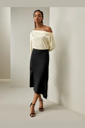 Lilysilk Gonne In Seta Zip Laterale Nascosta Charmeuse Di Seta Adatto A Tutte Le Stagioni 52