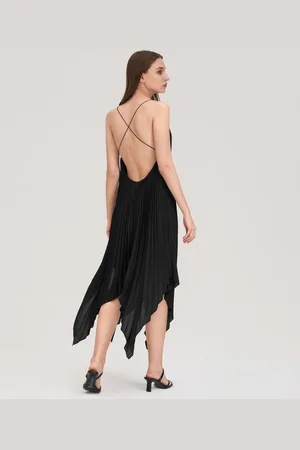 Lilysilk Vestito Seta Lungo Donna V Profondo, Vestibilità Slim Seta Naturale Più Duraturo E Più Rispettoso Dell