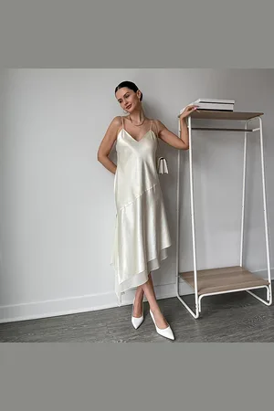 Lilysilk Abito Di Seta Donna Taglio In Sbieco, Vestibilità Slim Seta Naturale Si Adatta Meglio Alla Forma Del Corpo 44