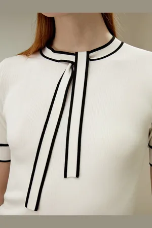 Lilysilk Top Seta Elegante Vestibilità Slimuna Pregiata Seta Di Gelso Una Pregiata Seta Di Gelso Facile Da Abbinare Con Strisce Nere S