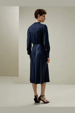 Lilysilk Abiti In Seta Pura Alla Cintura Regolabile In Vita Seta Charmeuse Un