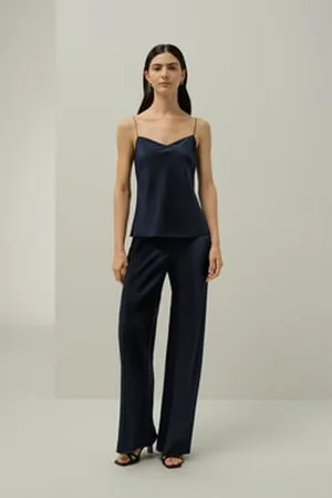 Lilysilk Sottogiacca Seta Femmina Spalline Sottili Fungo Gelso 100%. Traspirante Superleggero Notte M