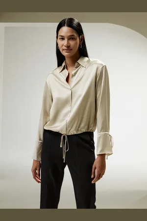 Lilysilk Seta Bluse Eleganti Talpa Increspature Sull