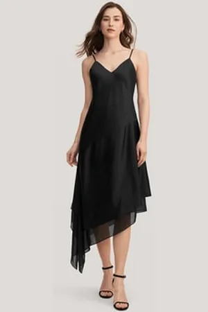 Lilysilk Abiti In Seta Abito Corto Asimmetrico Italia