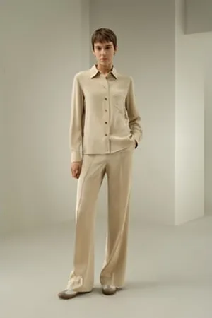 Lilysilk Camicia Di Seta Femmina Bottoni Di Corno Di Bufalo Seta Di Alta Qualità Ecologico E Non Tossico Più Ecologica Duna L