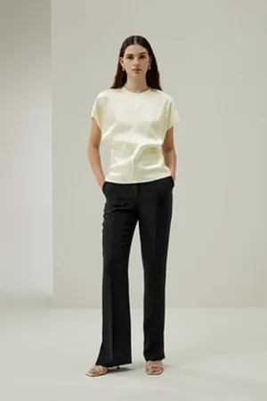 Lilysilk Top In Seta Eleganti Femmina Collo A Rotonda 100% Seta Di Gelso Leggero E Traspirante Dura Più A Lungo Ed Giglio S
