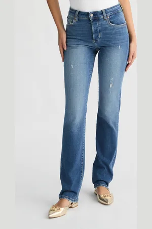 Liu Jo Jeans Dritti A Vita Alta Blu