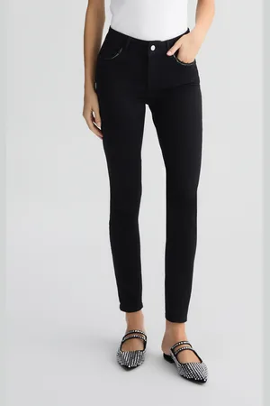Liu Jo Jeans Skinny Neri Con Strass