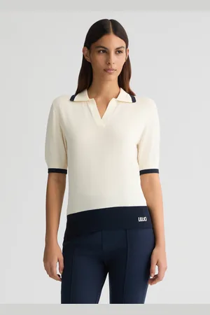 Liu Jo Maglia Bianca Con Dettagli