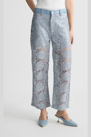 Liu Jo Pantaloni Flare In Pizzo