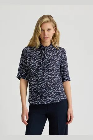 Liu Jo Camicia In Crêpe De Chine Con Stampa Lj