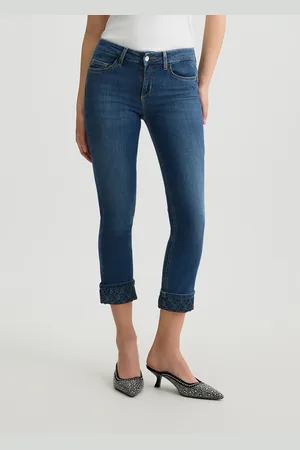 Liu Jo Jeans Skinny Cropped Con Risvolto
